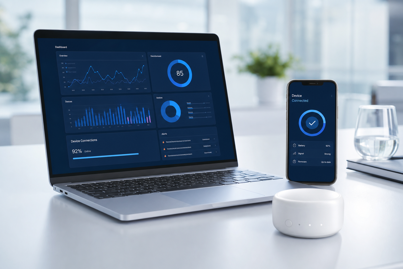 Global health software platform and connected service ecosystem visual